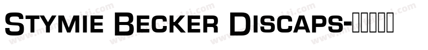 Stymie Becker Discaps字体转换